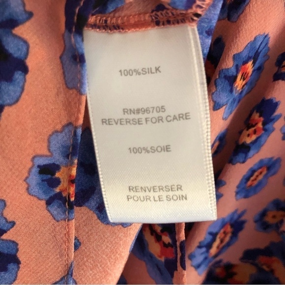 Rebecca Taylor Floral Ruffled Silk Tank Top 6 - Picture 4 of 9